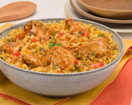Exploring Brazilian Cuisine: Galinhada with Linguiça Calabresa!
