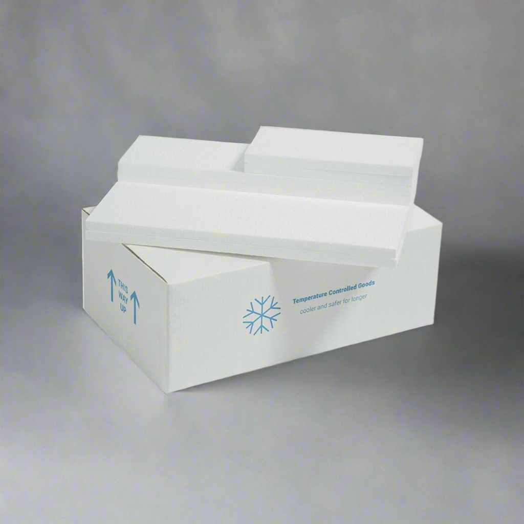 Super Cold Packaging Upgrade. Highly Recomended. Adds a Thick Polystyrene Box and Additional Ice Gel Packs. Add Only 1 Box Per Order. Box Holds Multiple Products.