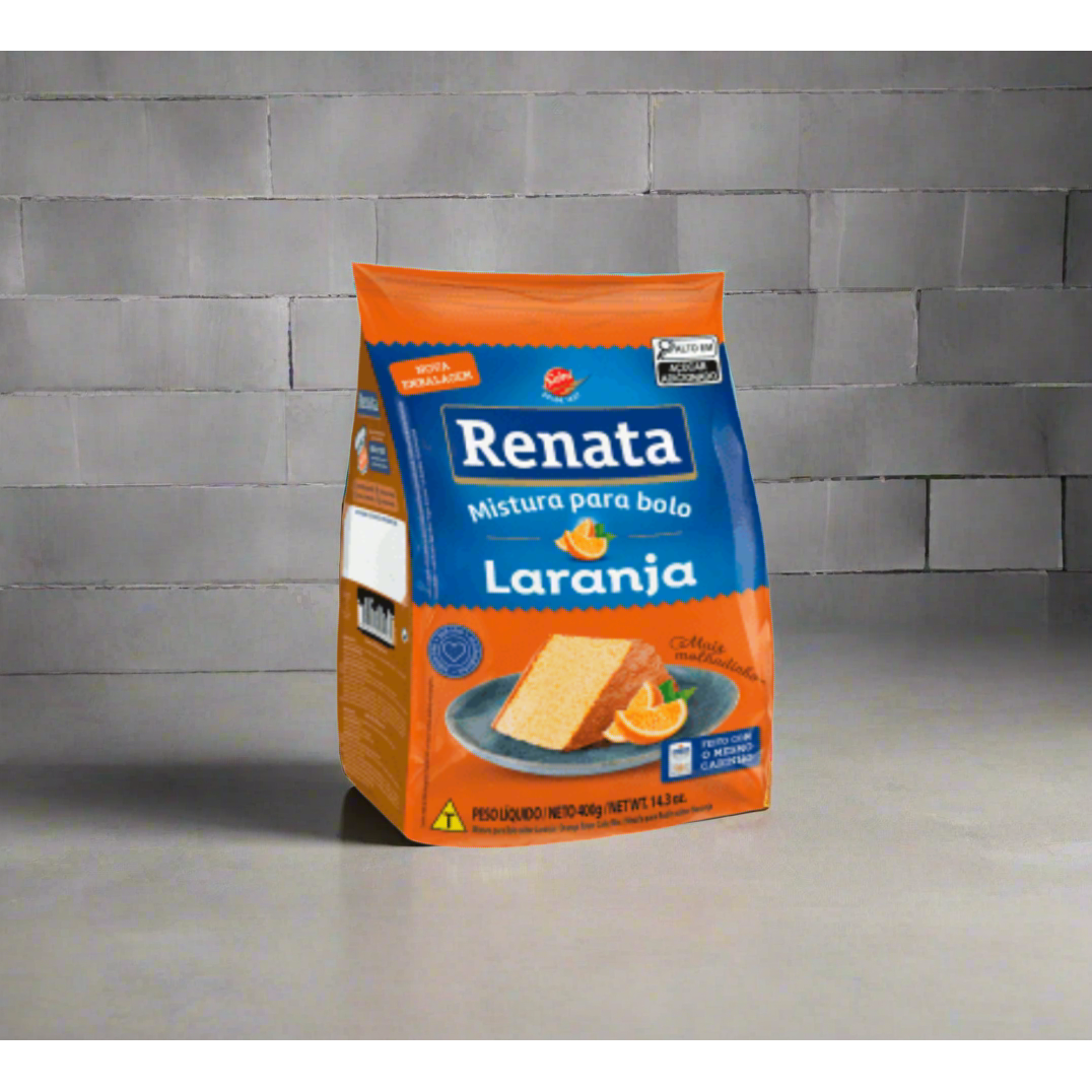 Mistura p/Bolo Laranja Orange Cake mix 400gr - Renata