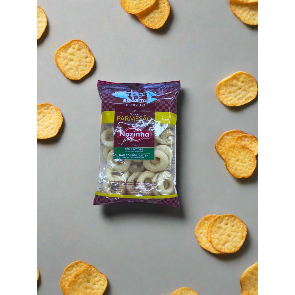 Biscoito de Polvilho Sabor Parmesao Argola 70g