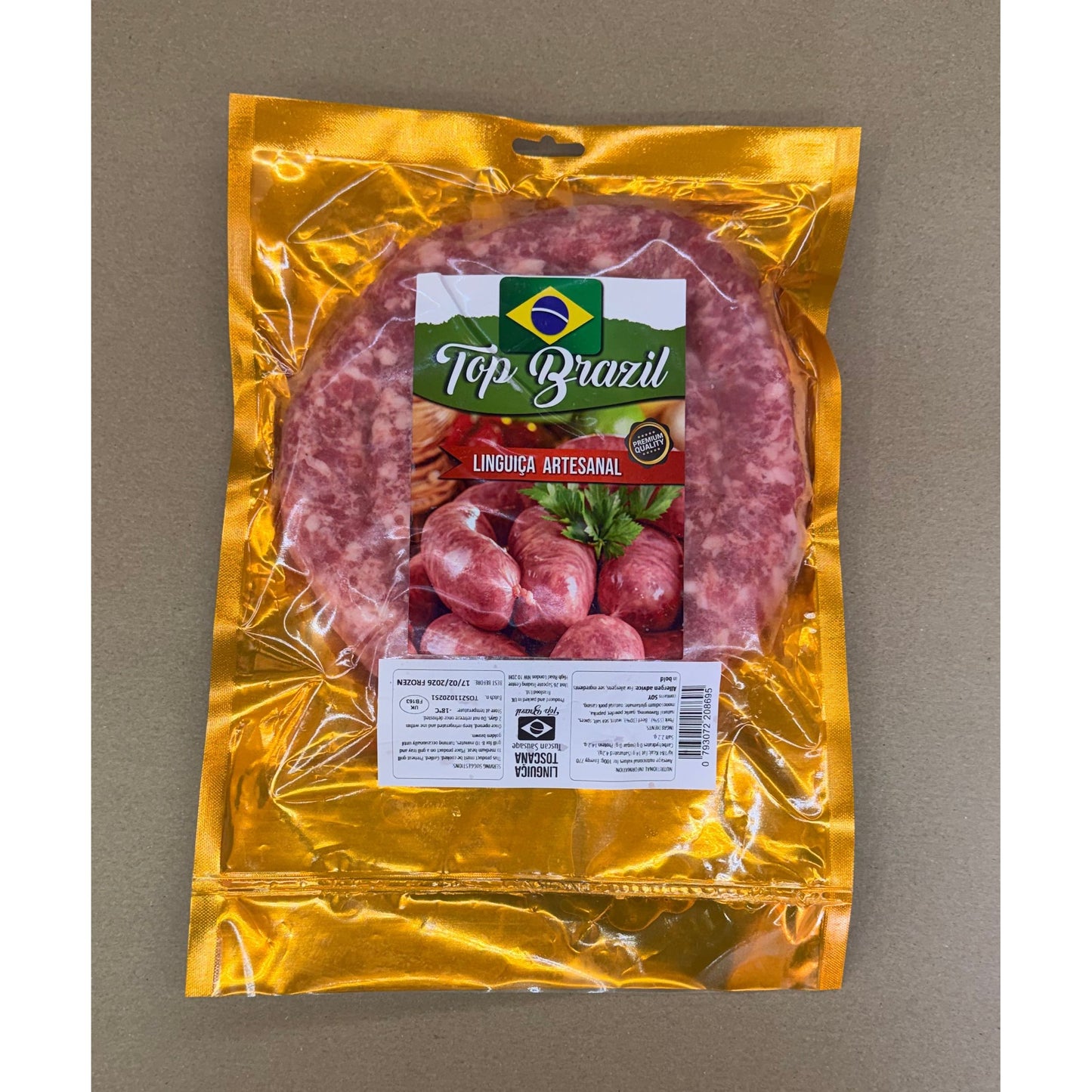 Linguicia Toscana Mista No.2 Sausage 0.61 KG Approx Top Brazil (Frozen)