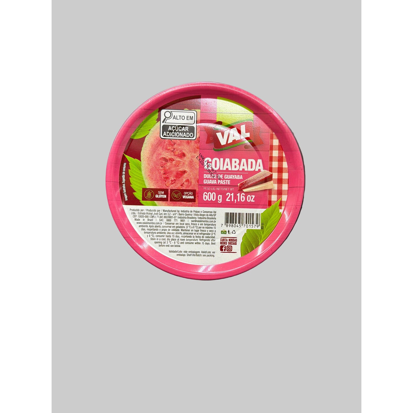 Goiabada Guava Paste 600g Val Lata