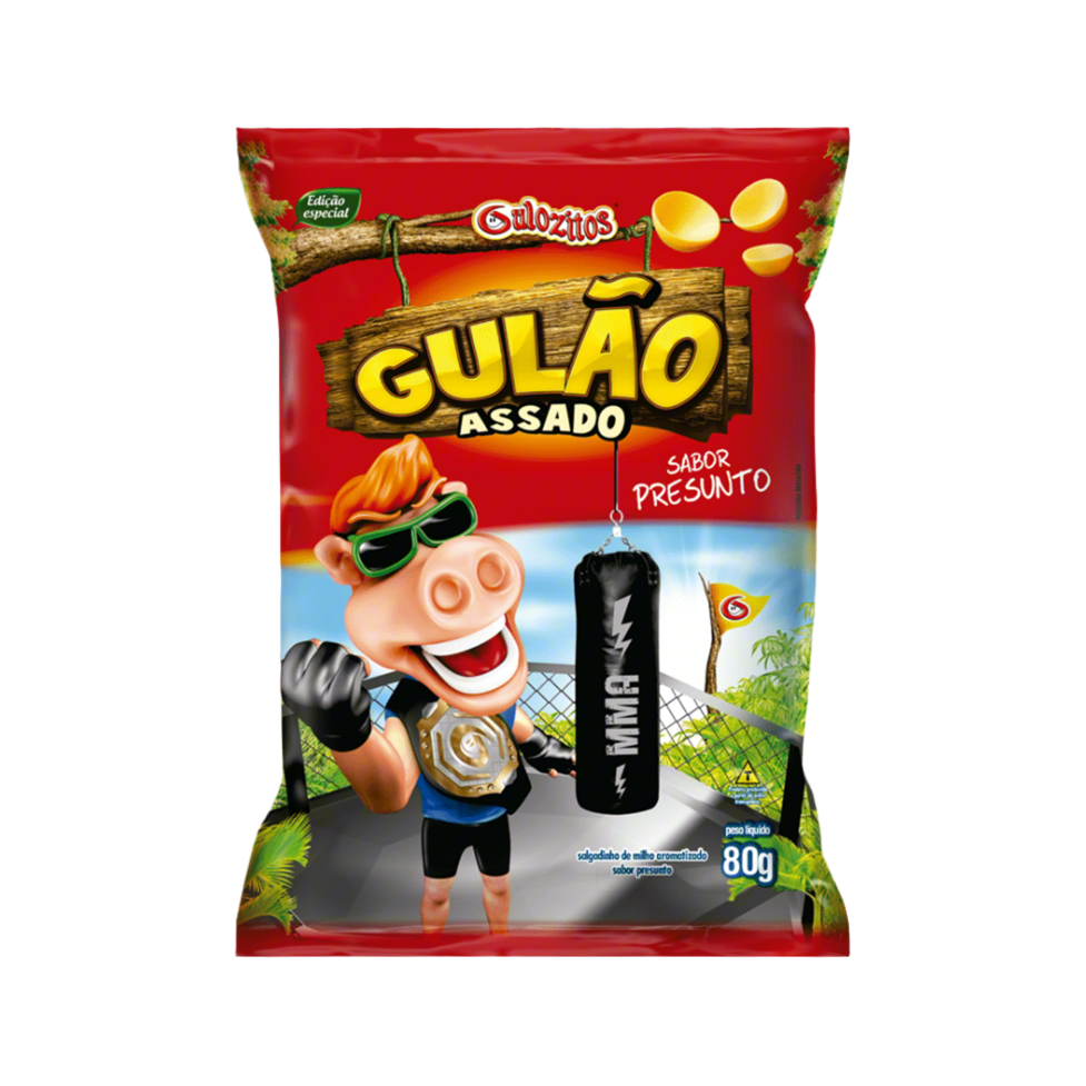 Gulozitos Gulao Assado Bola sabor Presunto 80g