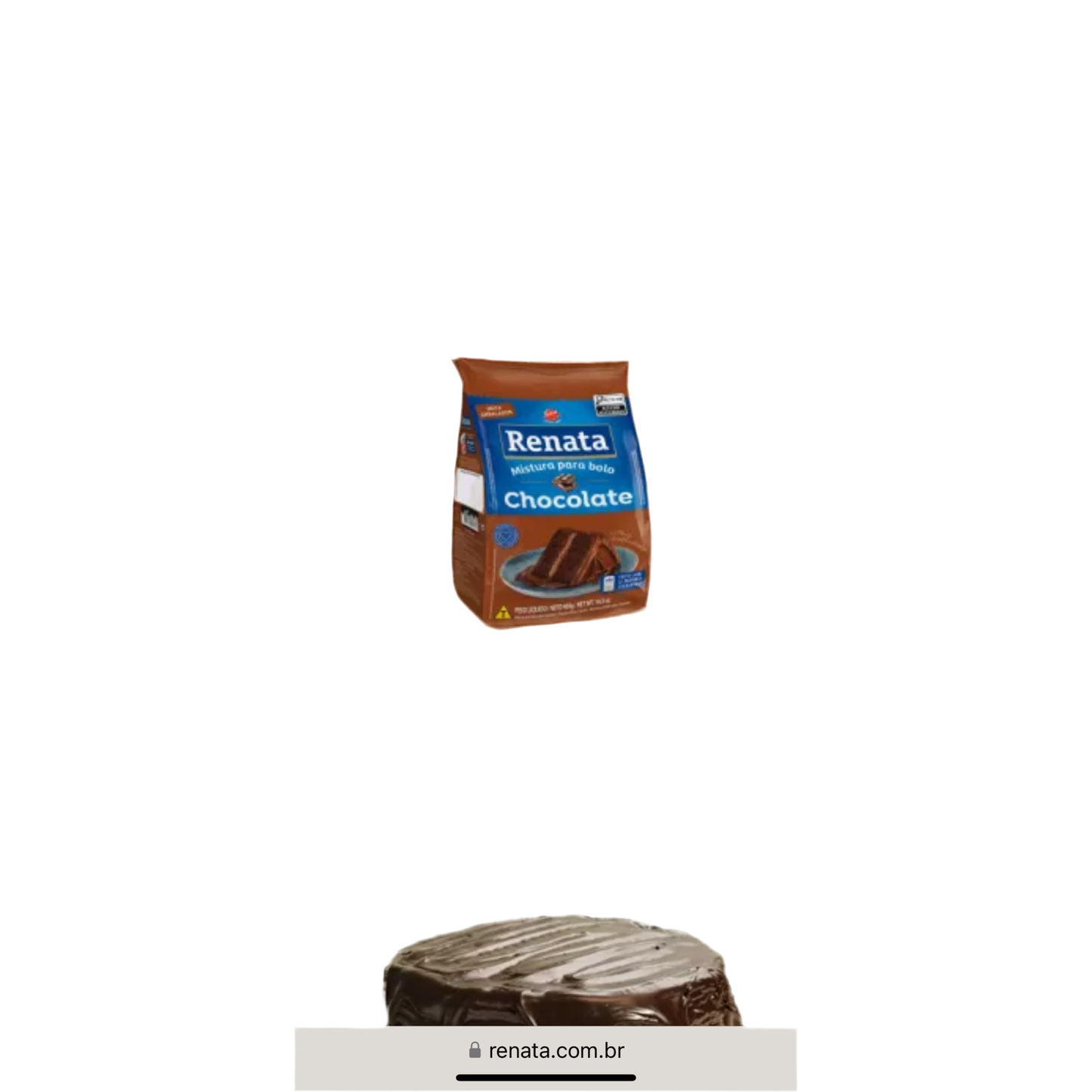 Mistura p/Bolo Chocolate cake mix 400gr - Renata