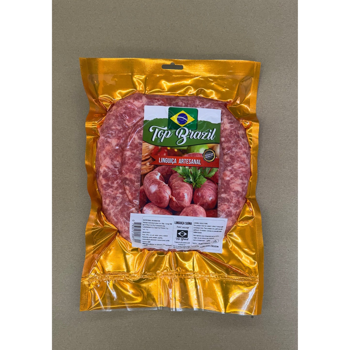 Linguicia Suína No.3 - 0.7 kg approx Sausage Top Brazil