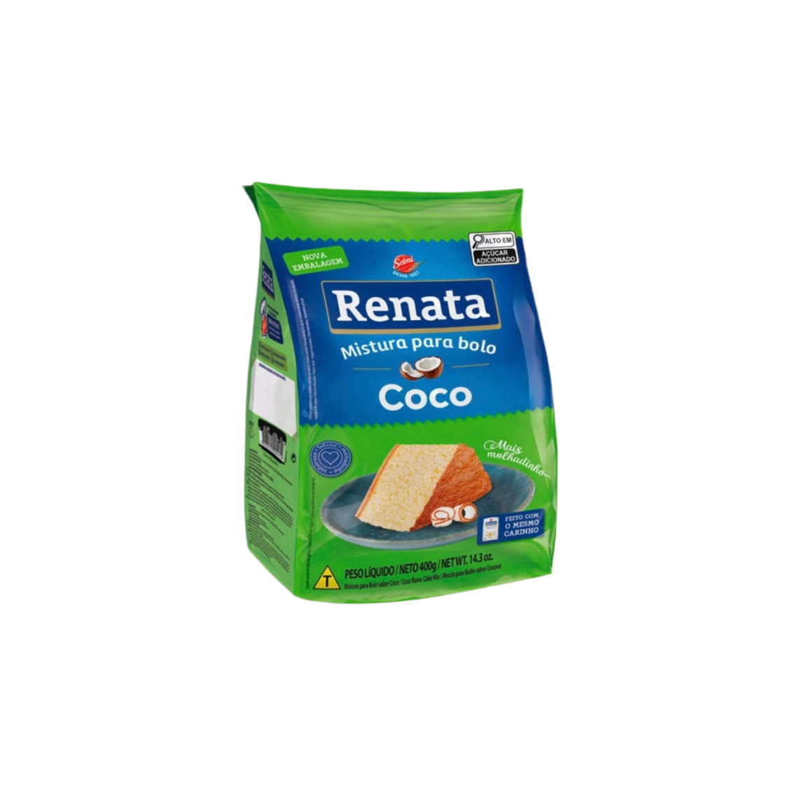 Mistura p/Bolo Coco cake mix 400gr - Renata