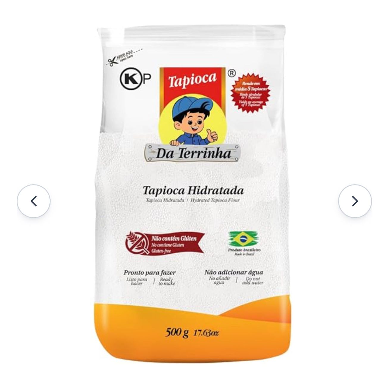 Wholesale Da Terrinha Tapioca Hydrated Tapioca Flour 500g Box 14