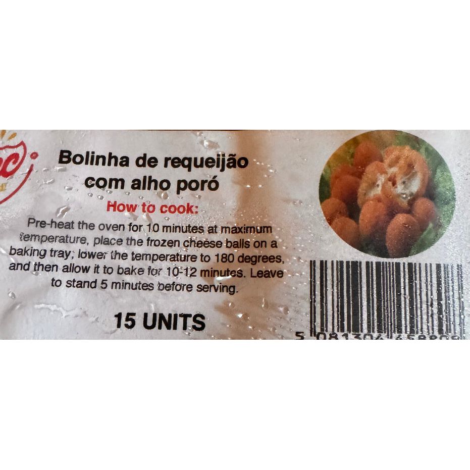 Ze’s Bolinha de Queijo Requeijao com alho poro. From Ze. De PDQ. 15 units