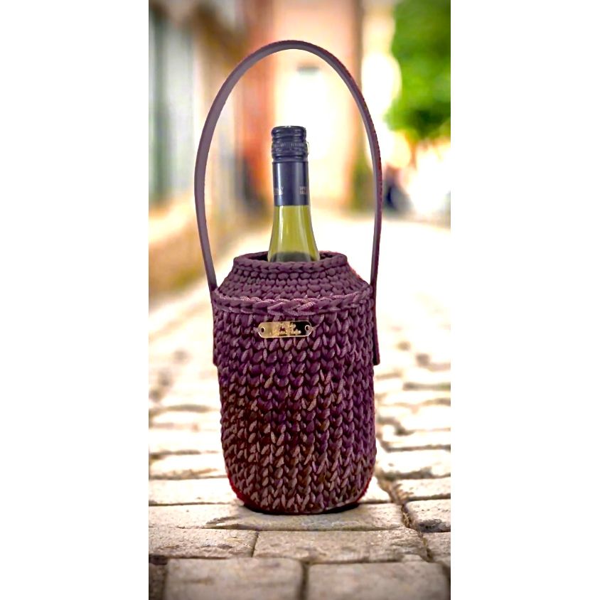Authentic Crochet Wine Bottle Holder Hand Made by Kenia