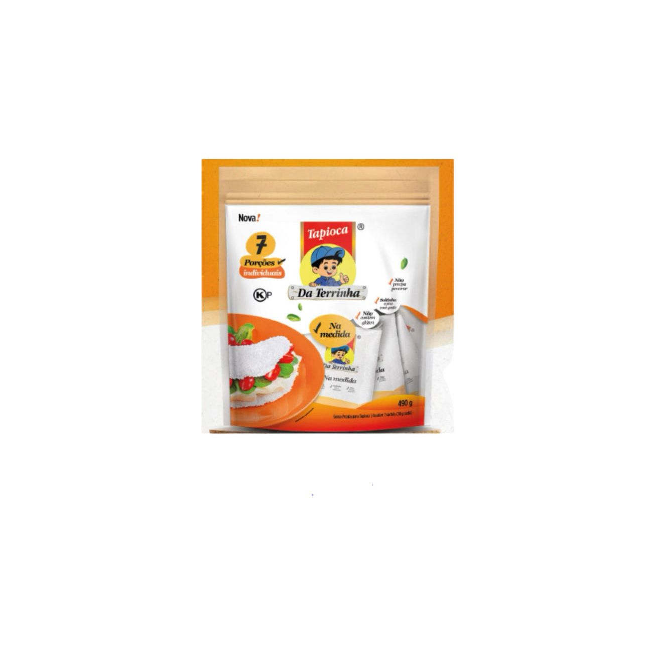 Da Terrinha Tapioca 7 Porções Hydrated Tapioca Flour 490g