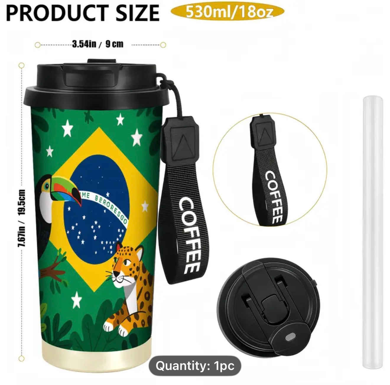 Brazilian Water Flask - Blue Flask