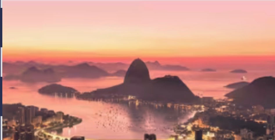 Brazilian Canvas Print Rio Night