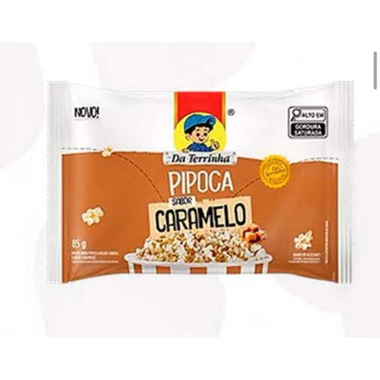 Microwave Popcorn Caramel 85g Natural Da Terrinha