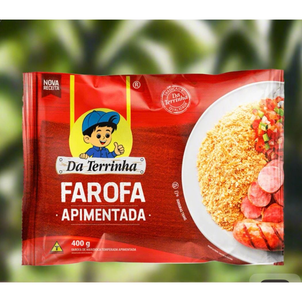 Da Terrinha farofa Apimentada 400g