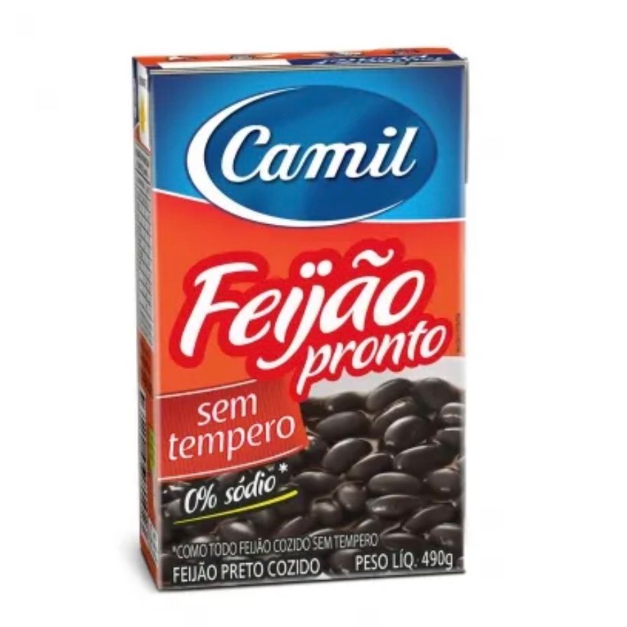 Feijao Preto Cozido 380g Camil
