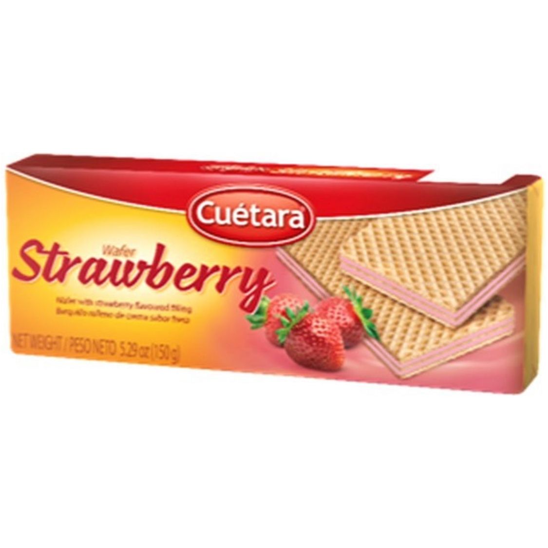 Strawberry Wafer Biscuits - Cuetara
