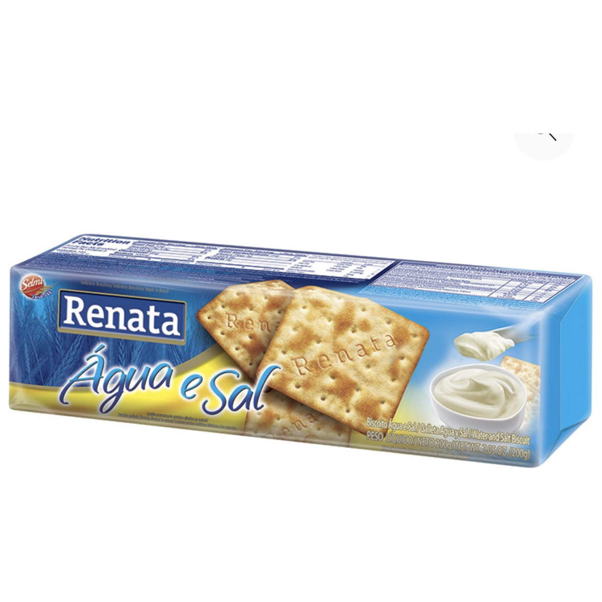 Biscoito Agua e Sal - Salted water biscuits 200gr - Renata