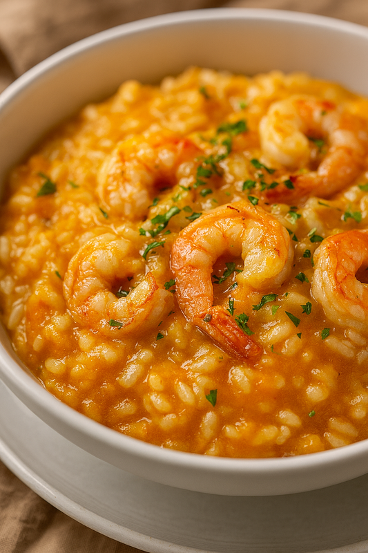 🇧🇷 A Taste of Brazil’s Coastal Comfort: Shrimp & Pumpkin Risotto - Use that Pumpkin 🎃