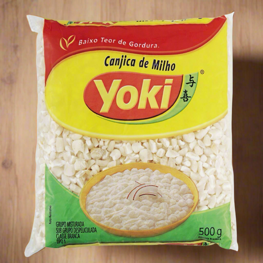 Canjica Branca  Crystal - White corn seeds. 500gr - Yoki