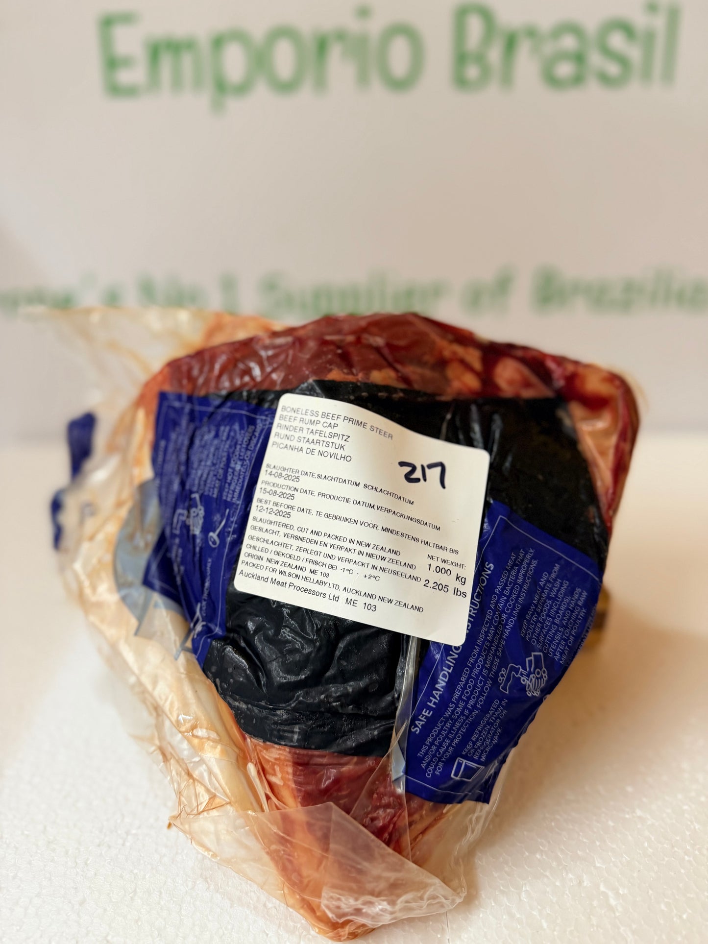 Hellaby Prime Steer Rump Cap Actual Piece 217 0.974 KG £19.97 /KG