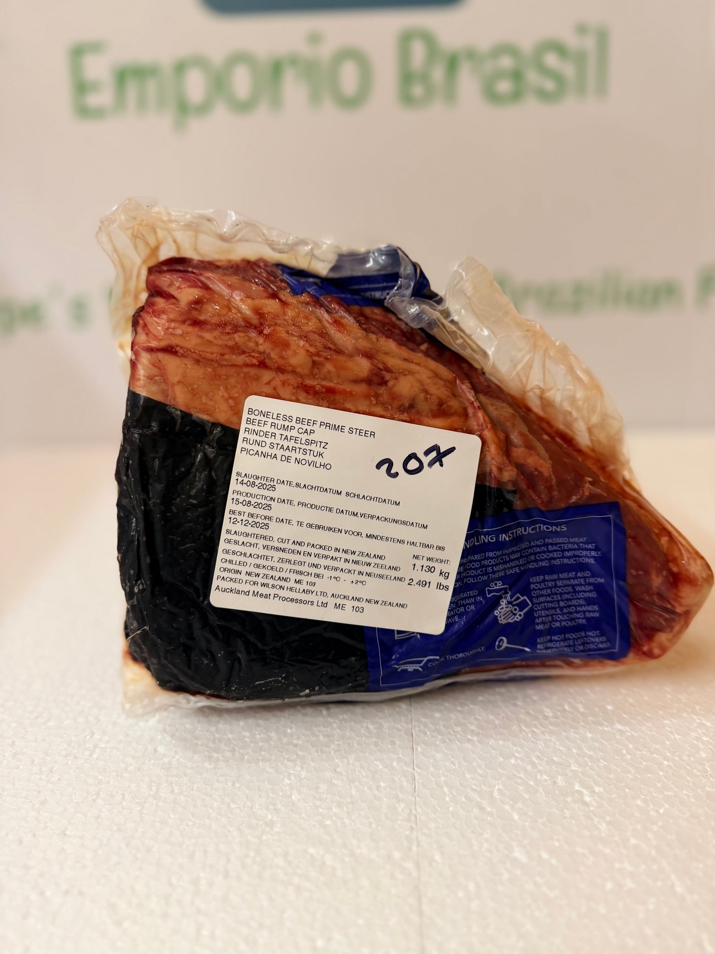 Hellaby Prime Steer Rump Cap Actual Piece 207 1.151 KG £19.97 /KG