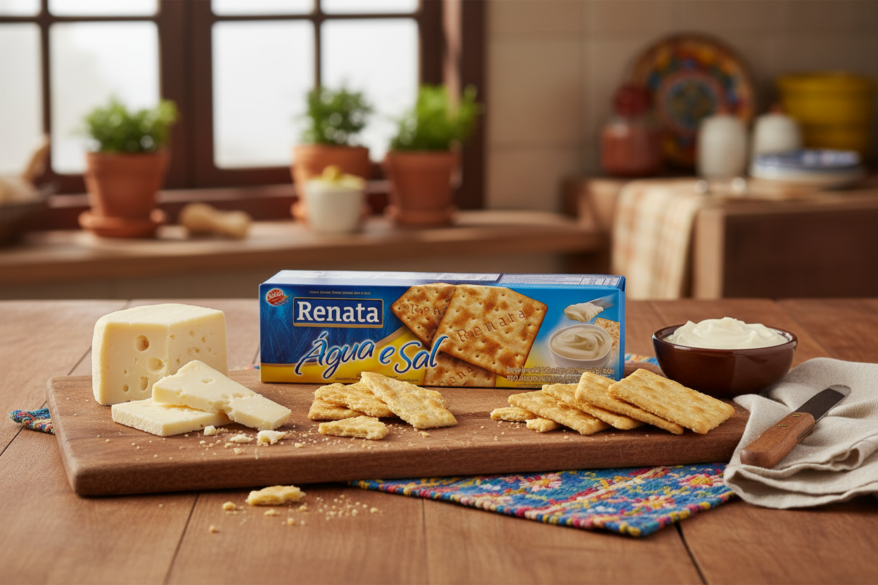 Biscoito Agua e Sal  - Salted water biscuits 200gr - Renata