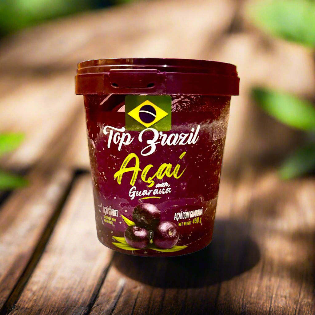 Acai Sorbet with Guarana 900g. (In Cold Box) Top Brazil