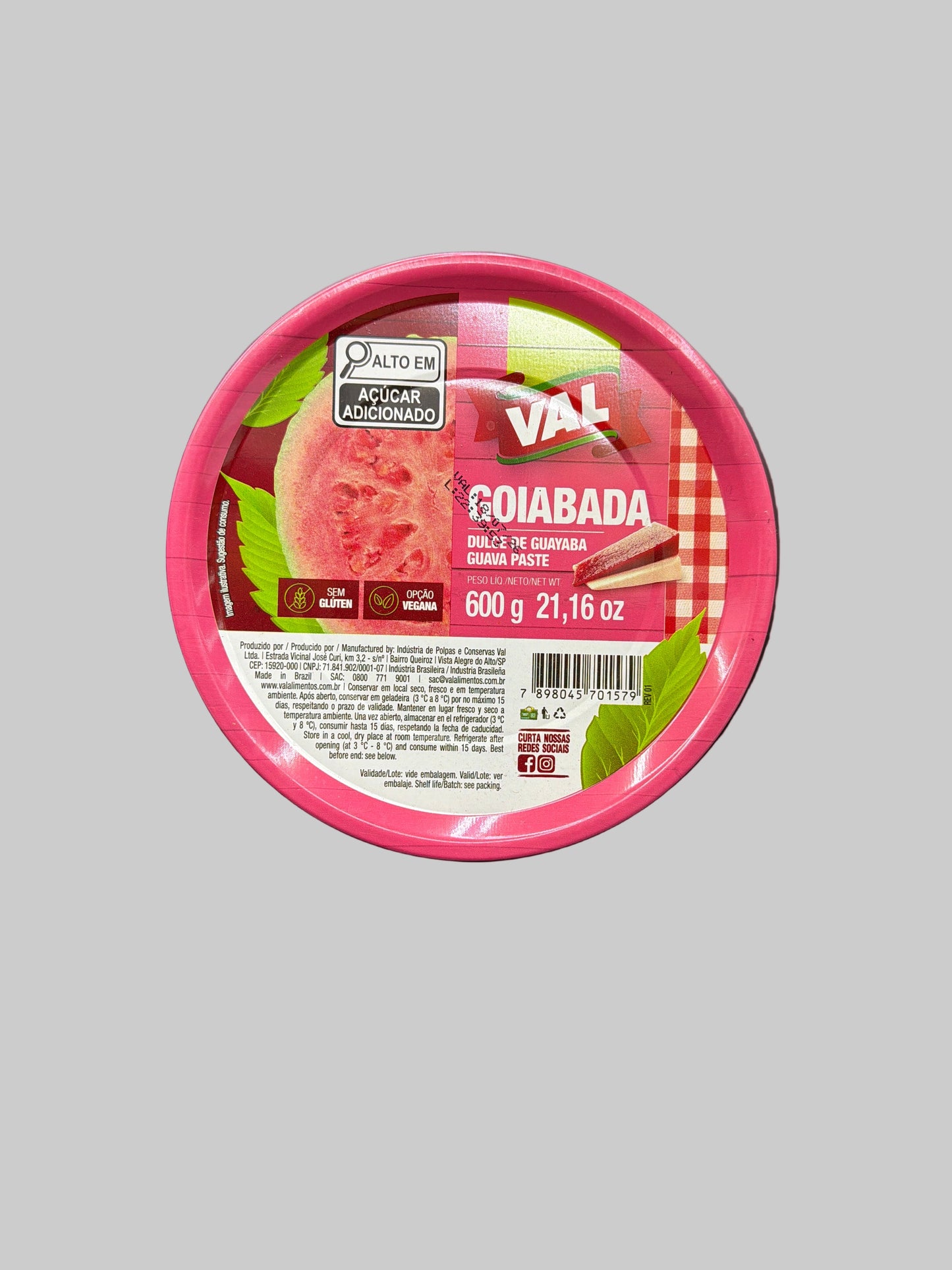 Goiabada Guava Paste 600g Val Lata