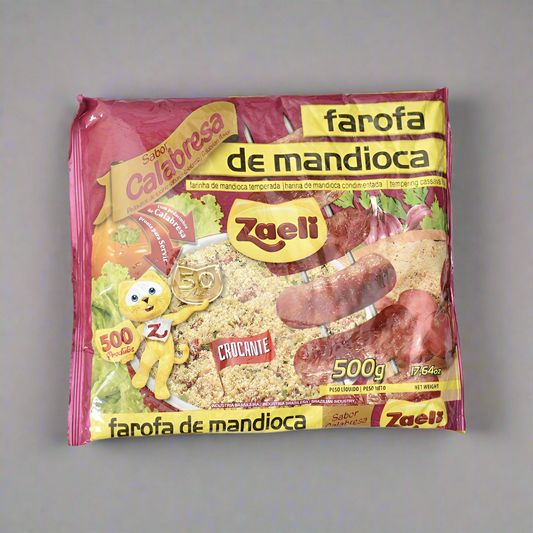 Zaeli Farofa Pronta Calabresa/Cassava Mix Calabresa Flavour 500gr