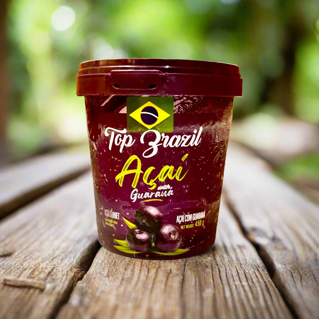 Acai Sorbet with Guarana 900g. (In Cold Box) Top Brazil
