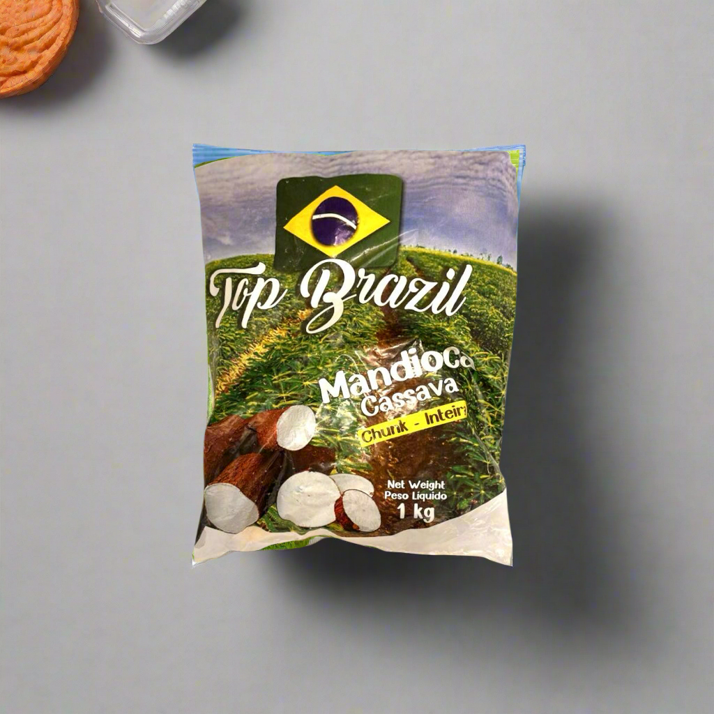 Mandioca Cassava ( Inteira / Chunks) Congelada 1KG Top Brazil