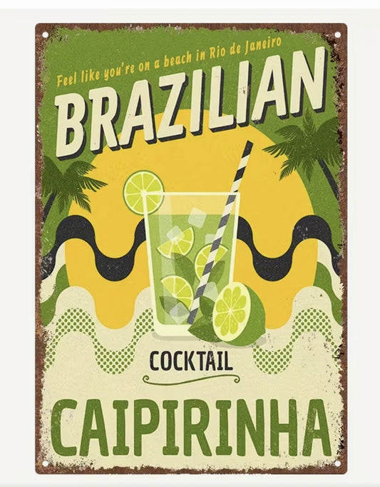 Brazilian Plaque - Caipirinha!
