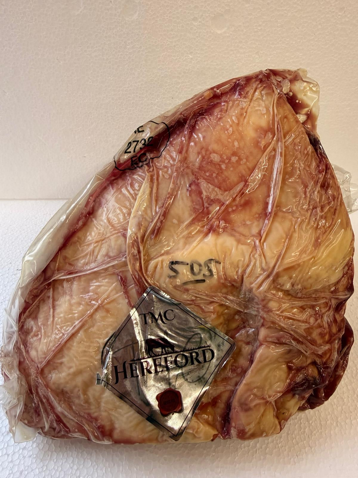 TMC Hereford Prime Rump Cap Actual Piece 505 1.784 KG £19.97 /KG Val 31/12