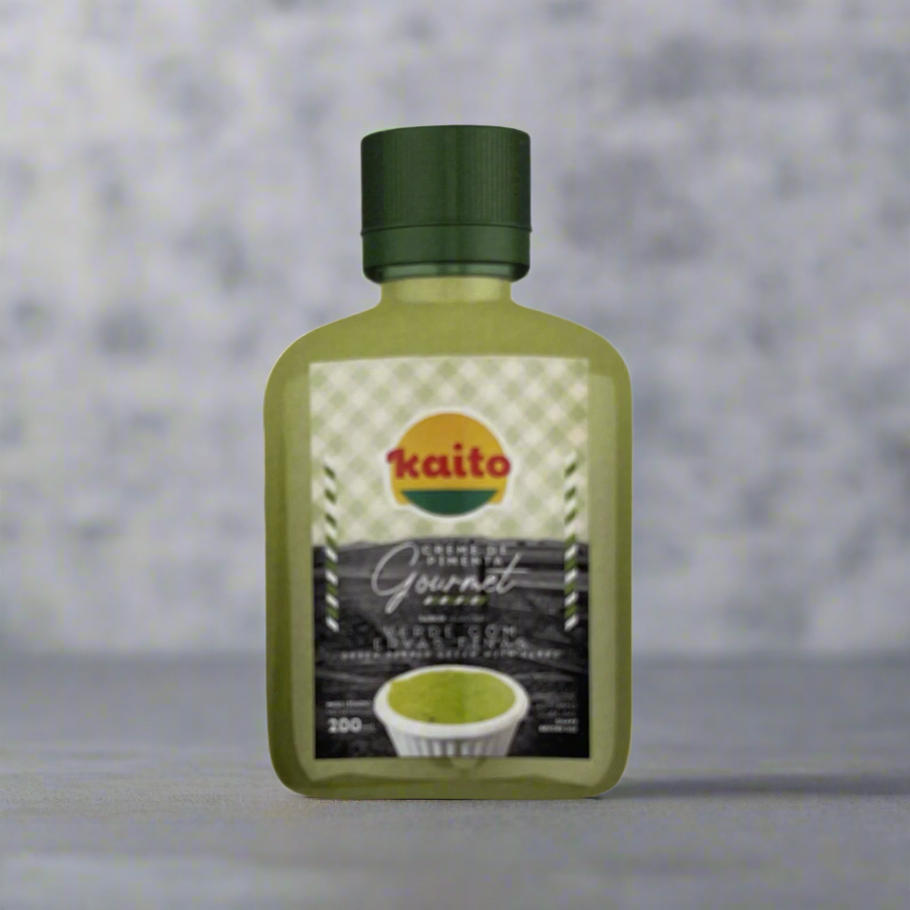 Kaito Creme de pimenta gourmet verde com ervas finas 200g