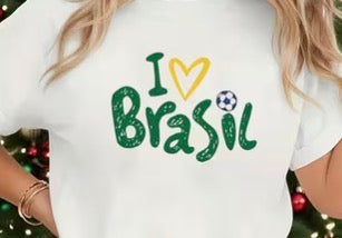 I Love Brazil ! Ladies T-Shirt