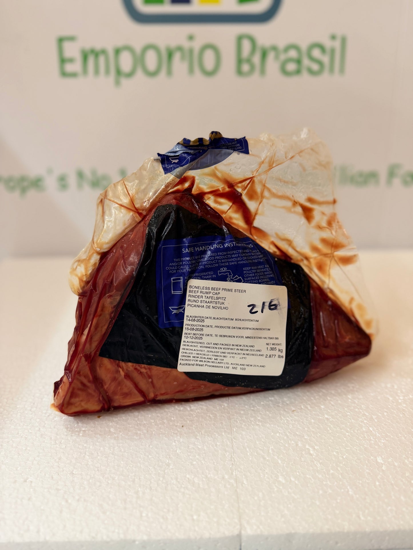 Hellaby Prime Steer Rump Cap Actual Piece 216 1.274 KG £19.97 /KG