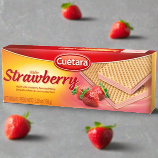 Strawberry Wafer Biscuits - Cuetara