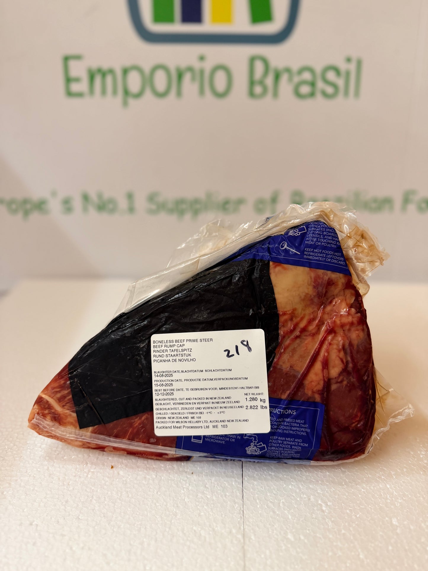 Hellaby Prime Steer Rump Cap Actual Piece 218 1.254 KG £19.97 /KG