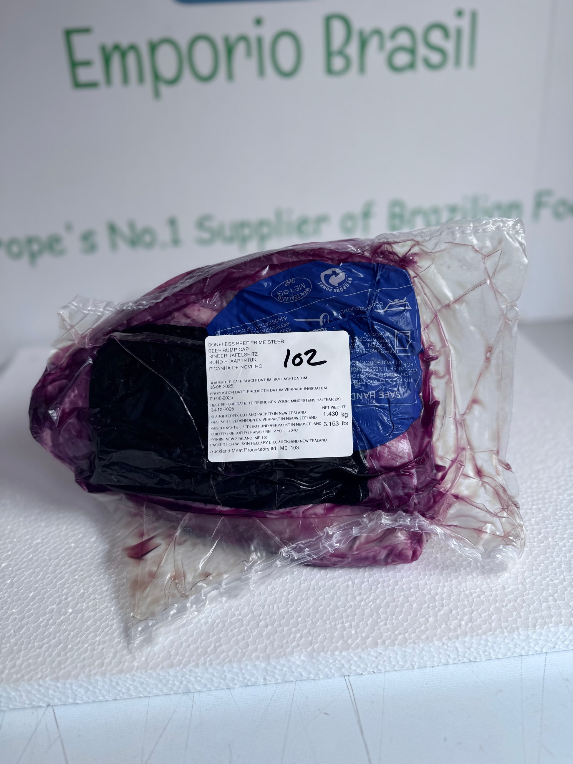 Picanha (NZ) Rump Cap Actual Piece 102 1.43 KG 20.47 /KG