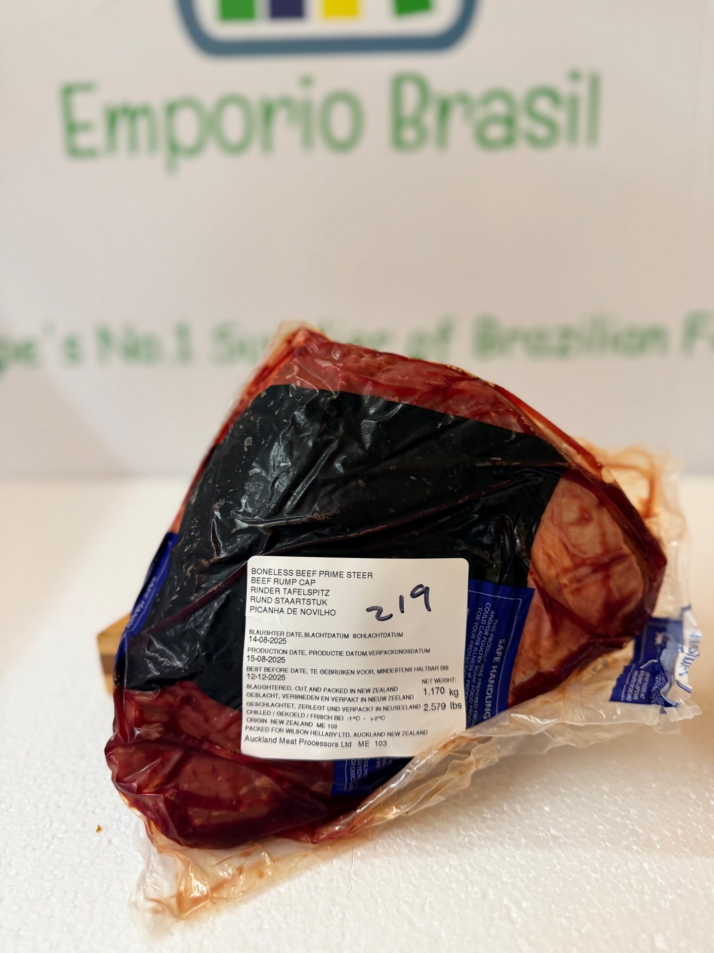 Hellaby Prime Steer Rump Cap Actual Piece 219 1.146 KG £19.97 /KG