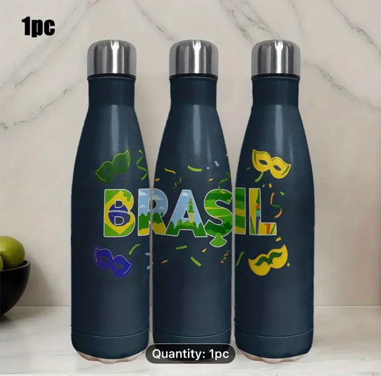 Brazilian Water Flask - Blue / Stainless Vacuum Flask