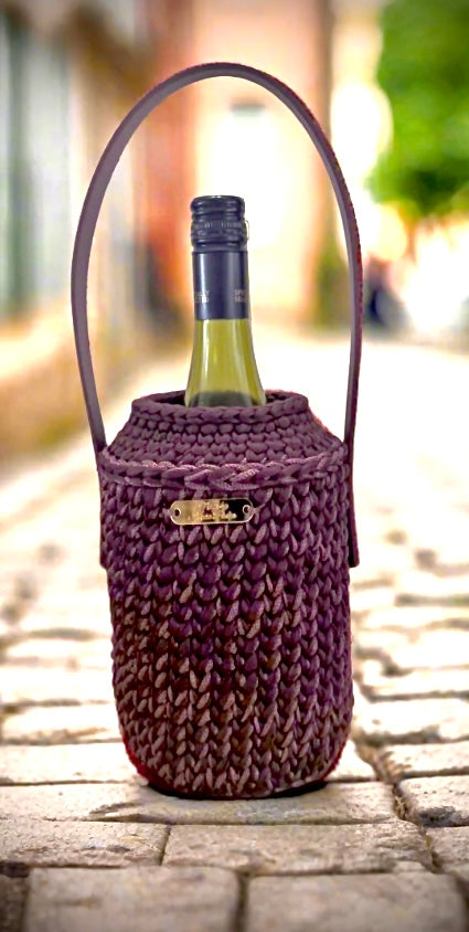 Authentic Crochet Wine Bottle Holder Hand Made by Kenia