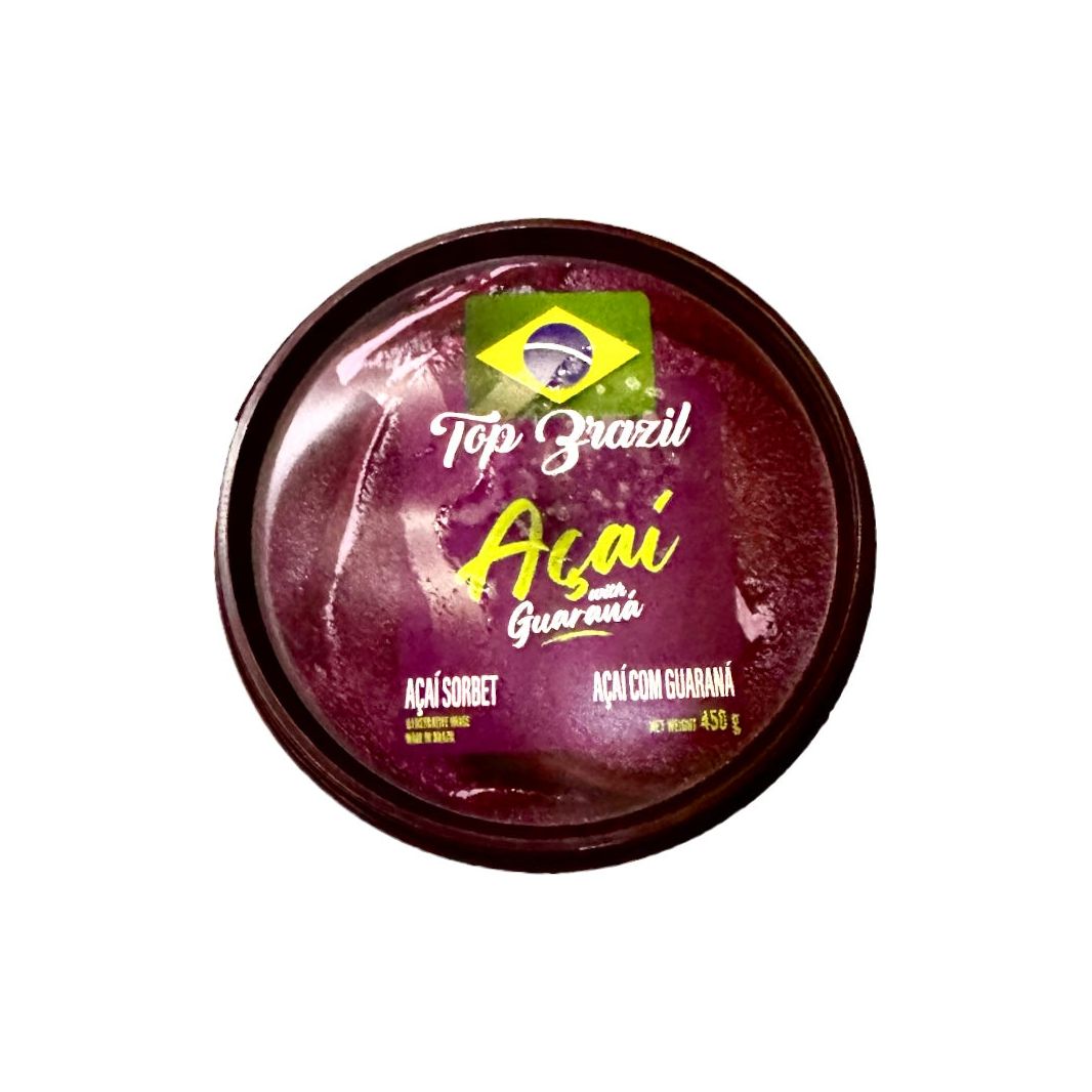 Acai Sorbet with Guarana 900g. (In Cold Box) Top Brazil