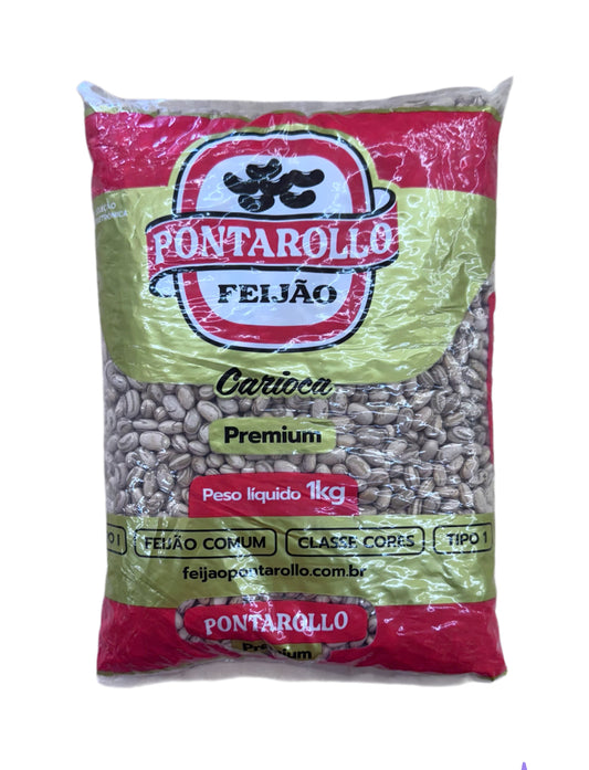 Feijao Carioca Brown Beans 1kg - Pontarollo