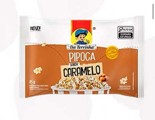 Microwave Popcorn Caramel 85g Natural Da Terrinha