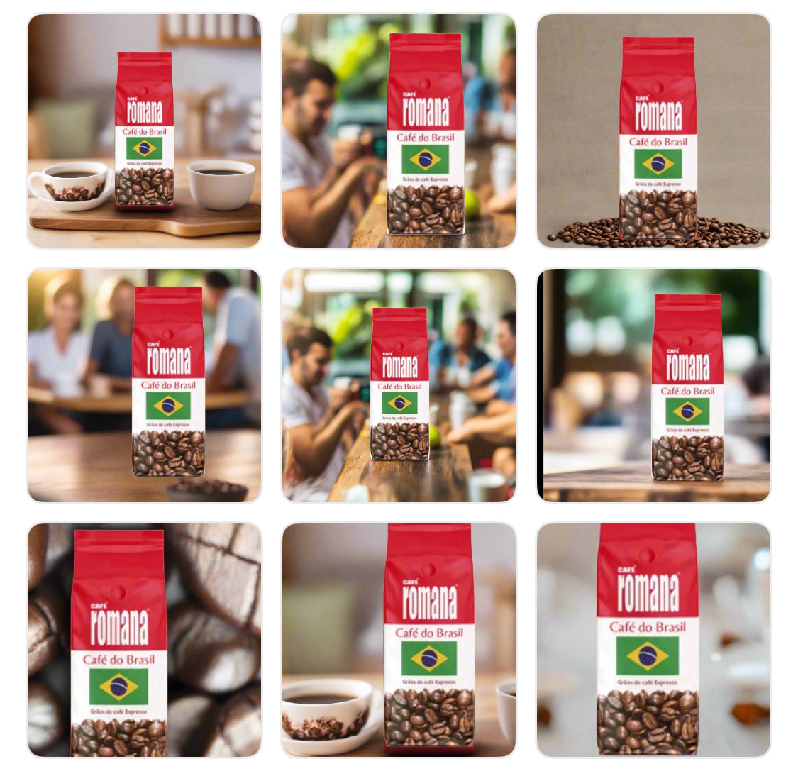 Wholesale Brazilian Romana Coffee 1kg Beans  6 x 1kg (inc 100 Free cups and lids)