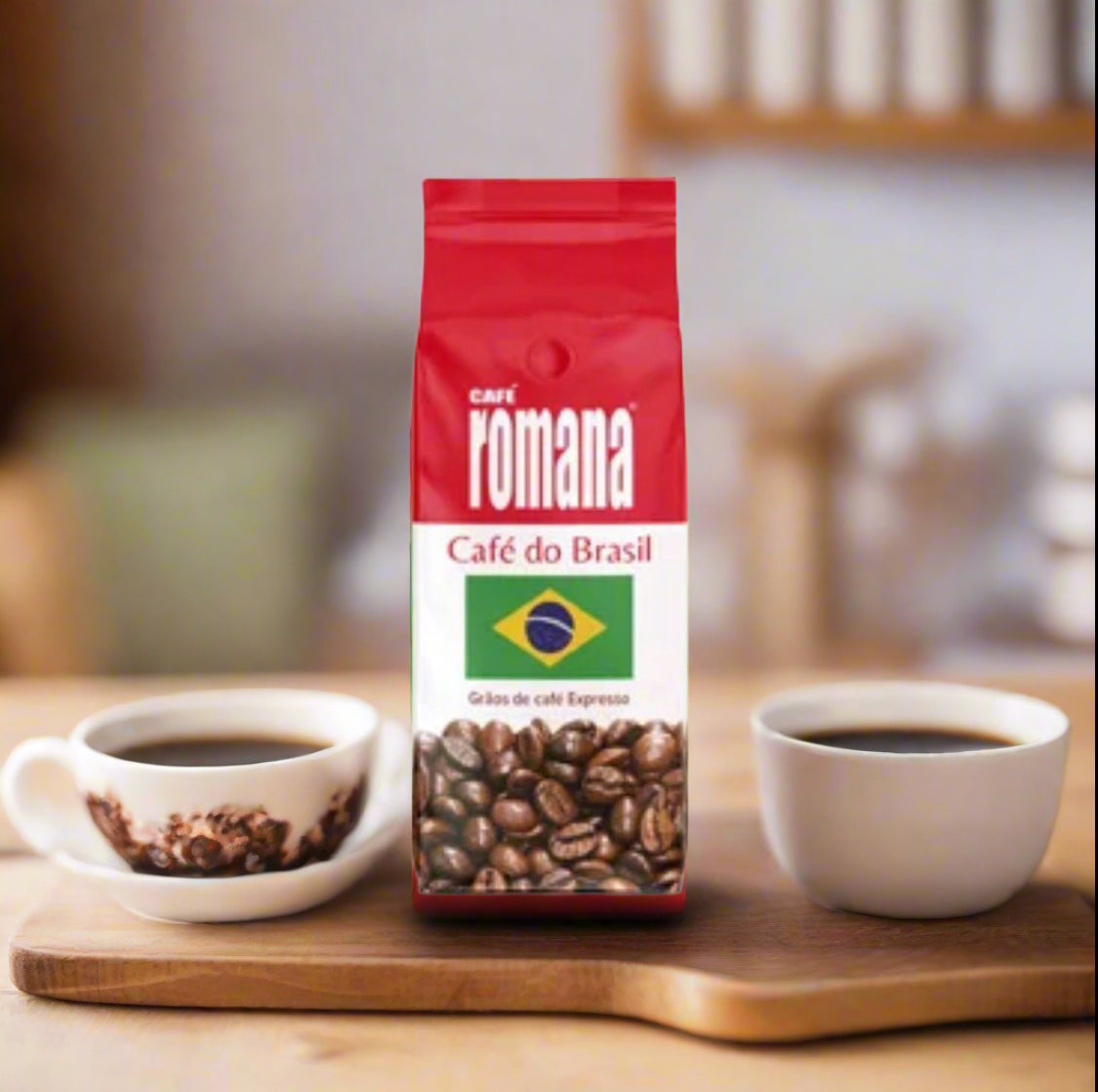 Wholesale Brazilian Romana Coffee 1kg Beans  6 x 1kg (inc 100 Free cups and lids)