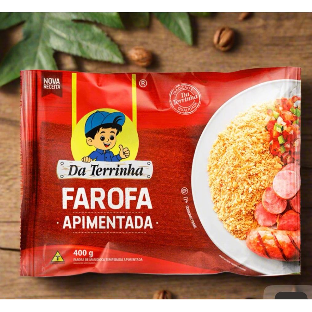 Da Terrinha farofa  Apimentada 400g