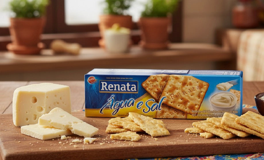 Biscoito Agua e Sal  - Salted water biscuits 200gr - Renata