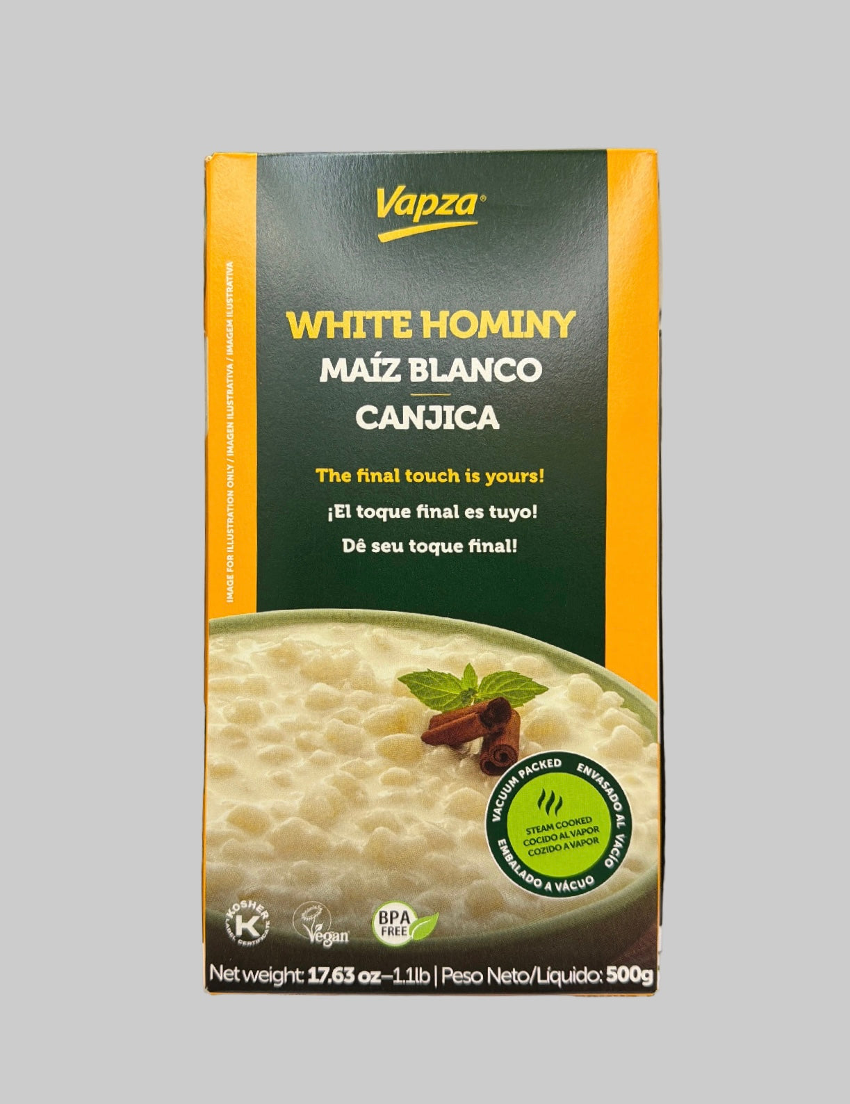 White Hominy Canjica 500g Vapza